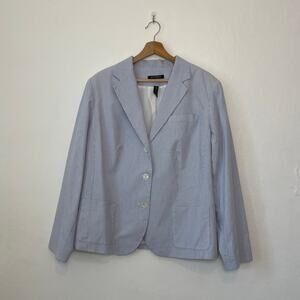 Lauren Ralph Lauren – Blue Pinstripe Single Breasted Blazer Jacket